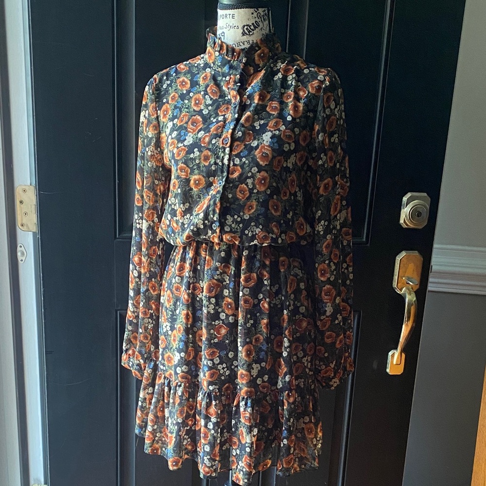 Floral Long Sleeve Dress